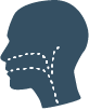 Icon of ear, nose, and throat